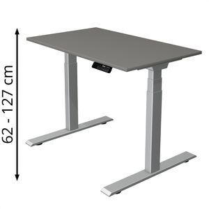 Schreibtisch Kerkmann Move 1 stable, graphit / silber