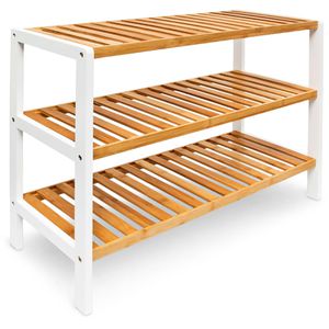 Schuhregal Relaxdays 10017705, aus Bambus