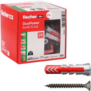 Produktbild für Schrauben-Dübel-Set Fischer 535460, DuoPower S Ind