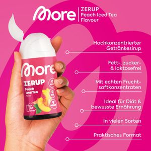 Produktbild für Sirup More Zerup Eistee Pfirsich, zuckerfrei