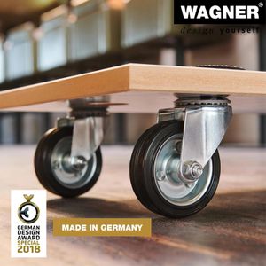 Produktbild für Möbelroller Wagner-System MM1316, Gummirollen