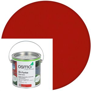 Osmo Holzfarbe Öl-Farbe, 2,5l, außen, auf Naturölbasis, 2308 nordisch rot