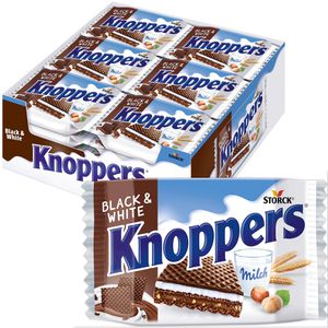 Waffeln Knoppers Black&White, Waffelschnitte