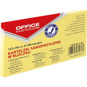Produktbild für Haftnotizen Office-Products 14047811-06, gelb
