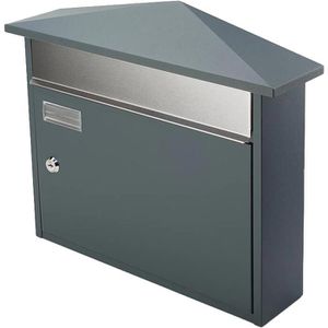Produktbild für Briefkasten SafePost ScanPro 969 RAL 7016 anthrazit, aus Stahl