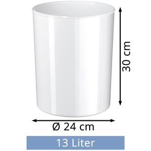 Produktbild für Papierkorb Han 18130-12, i-Line, weiß