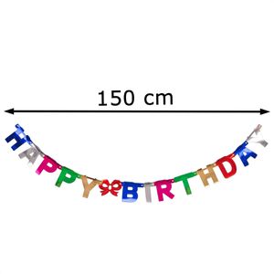 Produktbild für Girlande Idena 30322 Happy Birthday 1,55m