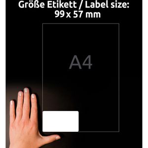 Produktbild für Folienetiketten Zweckform B7173-50 ultra-resistent