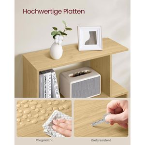 Produktbild für Bücherregal Vasagle LBC061T70, eiche