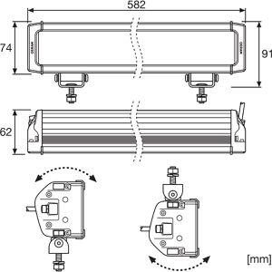 Produktbild für Zusatzscheinwerfer OSRAM LEDriving LEDDL118-CB, 12V / 24V, LED