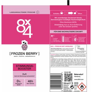 Produktbild für Deodorant 8x4 Frozen Berry, Spray