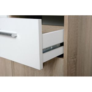Produktbild für Kommode Inter-Link 19300350, sonoma eiche / weiß