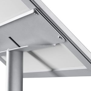 Produktbild für Infoständer Sprintis Menüständer aus Aluminium, silber, A3