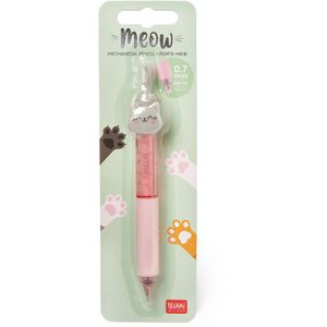 Produktbild für Druckbleistift Legami Meow, rosa-transparent, Kunststoff