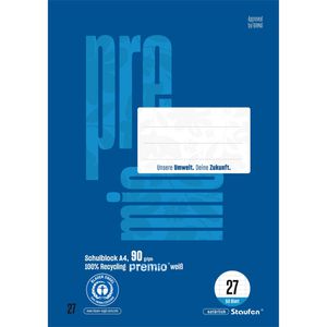 Produktbild für Briefblock Staufen Premio 040751027, Recycling, A4
