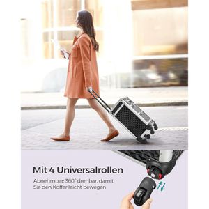 Produktbild für Kosmetikkoffer Songmics JHZ08BK, Trolley, groß