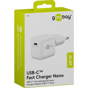 Produktbild für USB-Ladegerät Goobay Nano 79151, 20 Watt