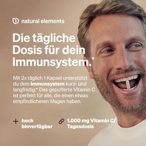 Produktbild für Vitamin-C natural-elements gepuffert, 360 Kapseln