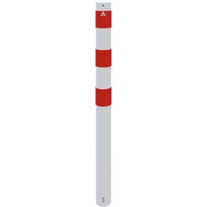 Produktbild für Absperrpfosten Schake 491B+2, 2 Ösen, rot/weiß, aus Metall