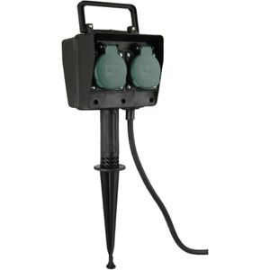 Gartensteckdose Unitec 44208, mit Erdspieß