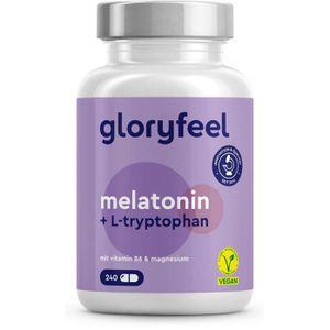 Melatonin gloryfeel 4-Fach-Komplex, 240 Kapseln für 240 Nächte