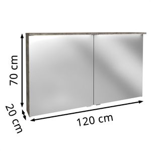 Produktbild für Spiegelschrank Fackelmann Oxford 83388, eiche