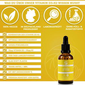 Produktbild für Vitamin-D Qidosha Premium, 50 ml, für 1700 Tropfen