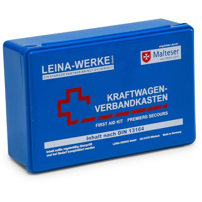 Leina-Werke Verbandskasten Standard, Auto, Füllung nach DIN 13164, blau –  Böttcher AG
