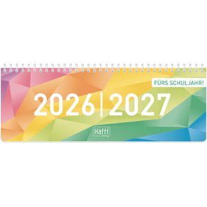 Produktbild für Tischkalender Häfft 11153-2 Rainbow, Wochenkalender quer