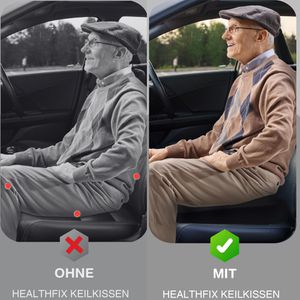 Produktbild für Keilkissen Healthfix medium, 100351, schwarz