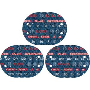 Schleifpapier Bosch Expert O780 Körnung 80-180 Set