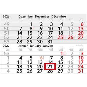 Produktbild für 4-Monatskalender Geiger Budget 4, Jahr 2027