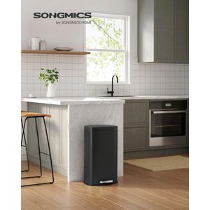 Produktbild für Mülleimer Songmics LTB03BK, schwarz