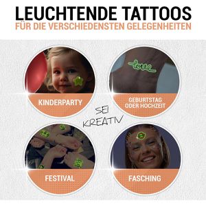 Produktbild für Transferpapier Skullpaper Leuchttattoo Inkjet, A4