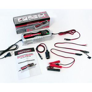 Dino-Kraftpaket Autobatterie-Ladegerät 12V/24V-10A, 136302, 12 V / 24 V, 2  A / 5 A / 10 A – Böttcher AG