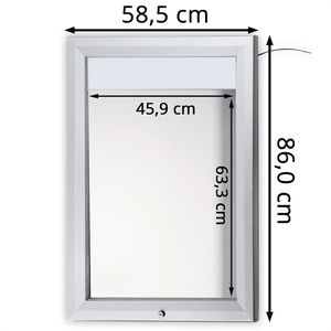 Produktbild für Schaukasten Showdown-Displays T-Linie LED B1 außen