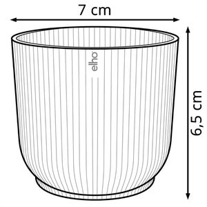 Produktbild für Übertopf elho Vibes Fold rund mini, zartrosa, Ø 7 x 7 cm
