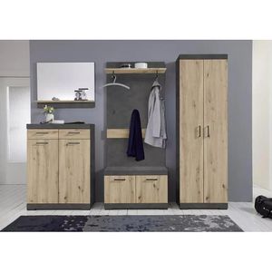 Produktbild für Wandgarderobe FMD-Möbel Bristol 200, 4020-200, Holz