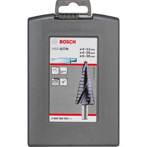 Produktbild für Stufenbohrer Bosch 2608588069 Set, HSS-AlTiN-Stahl