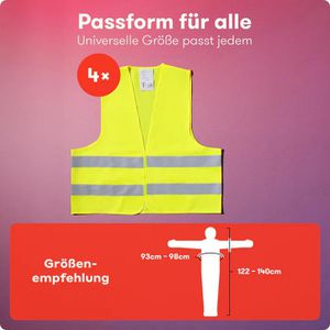 Produktbild für Warnweste PURAHELP Auto, gelb