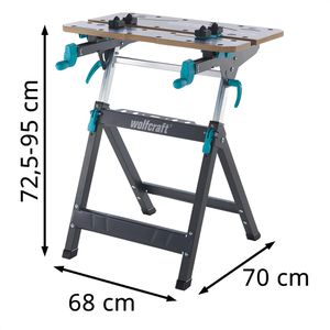 Produktbild für Arbeitstisch Wolfcraft Master 750 ERGO, höhenverstellbar