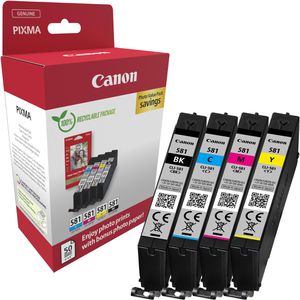 Tinte Canon CLI-581 BK, C, M, Y