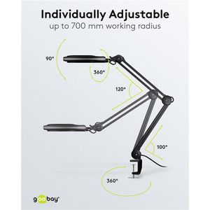 Produktbild für Lupenleuchte Goobay 64989, 127 mm Glaslinse, LED