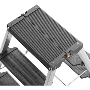Produktbild für Klapptritt Hailo Master D70, 10000-126, eloxiertes Aluminium