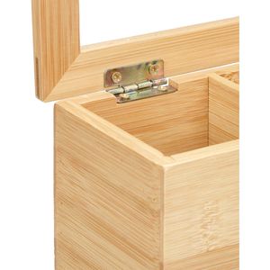 Produktbild für Teebox Relaxdays 10020542, für Teebeutel, natur, aus Bambus