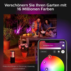 Produktbild für Wandleuchte Philips-Hue Econic aus Aluminium, für außen (IP44)