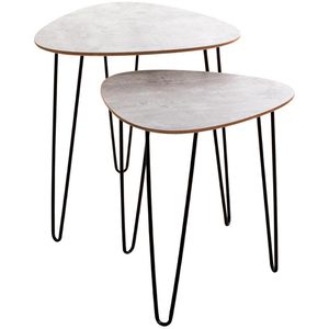 Beistelltisch Haku-Möbel 25656, Messina, beton