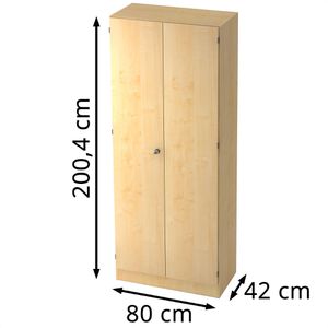 Produktbild für Kleiderschrank Hammerbacher Solid 6200, ahorn