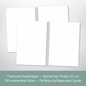 Produktbild für Notizbuch paper&amp;you Spirale Blattgold, 7297-4 Karton Softcover