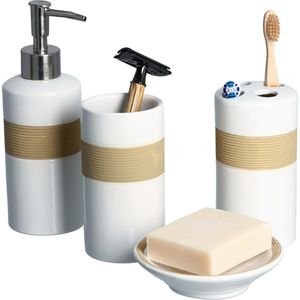 Produktbild für Badaccessoires-Set Zeller 18260, 4-teilig